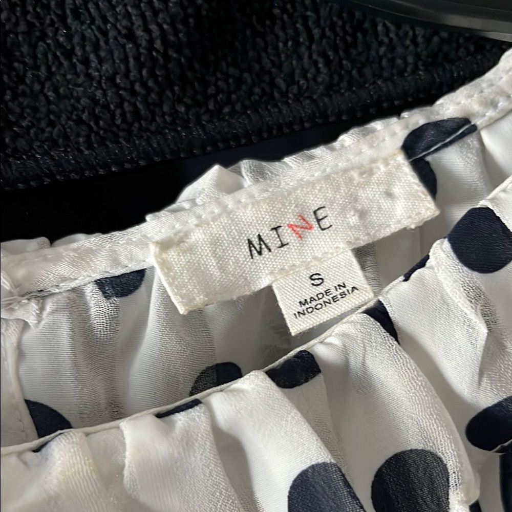 Polka Dot Ruffle Blouse - Picture 5 of 6